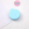 Espelho redondo mini pente de cor macaron simples, pente dobrável com almofada de ar portátil para mulheres, pente de cabeleireiro e massagem transfronteiriço