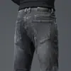 Nueva colección de Primavera y Otoño: jeans ajustados para hombre, pantalones rectos de negocios casual, pantalones largos para hombre