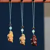 Sándalo Verde y Sándalo Rojo Varios Colgantes para Teléfono Móvil Accesorios para Llavero Joyería Sándalo Doce Constelaciones Accesorios para Armar Colgantes