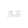 1009 K-Style Ins Nicho Diseño de Lujo Accesible Textura Plisada Anillo Cruzado Plata Esterlina S925 Anillo para Mujer