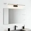 Luz LED para espejo frontal, luz de pared minimalista para baño, lámpara de pared de tira larga, luz para maquillaje, luz LED para espejo frontal de mueble de baño estilo americano