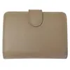 Cartera de Cuero Genuino Gran Capacidad con Bolsillo para Monedas Billetera con Cremallera Piel de Vaca para Dama Anti-Robo Rfid Cepillado Cartera Multifuncional