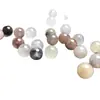 Cuentas redondas Yu Tai Cui violeta natural Cuentas sueltas de Jade Dorado pulsera semiacabada collar accesorios de mano DIY Jade