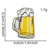 Bordado a Máquina Adhesivo de Tela Zhangzi de Dibujos Animados Parche de Cerveza Adhesivo Termofusible en stock Accesorios de Ropa Descuento Venta al por Mayor Bordado