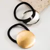 Goma para el pelo con nuevo patrón geométrico transfronterizo, elegante y versátil, alta elasticidad, adecuada para ir al trabajo, cuerda simple para coleta baja