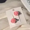 2025 Nova Presilha Rosa Dopamina Bico de Pato Meninas Fofa Moda Grampo para Franja Cabelo Quebrado Pequeno Grampo de Cabelo