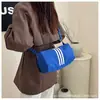 5025 Outono Personalizado Nicho Bolsa Cilindro Casual Estilo Ocidental Bolsa Transversal Feminina Bolsa de Ombro