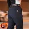 Calça Casual Masculina de Alta Qualidade para Outono, Calça Social Masculina Tendência de Corte Reto de Alta Qualidade, Calça Masculina com Forro de Lã para Primavera e Outono de 2026