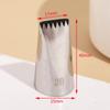 1M6 Bolo de dente decorando biscoito rosa assando DIY ferramenta média 304 aço inoxidável decoração boca média