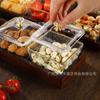 Bar ktv plato de frutas mesa de té acrílica comercial plato para bocadillos frutos secos bocadillos palomitas de maíz compartimento para postres frutos secos