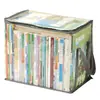 Caja de almacenamiento para libros bolsa a prueba de polvo, bolsa de almacenamiento transparente, bolsa de embalaje para secundaria, caja de almacenamiento impermeable, herramienta para organizar libros