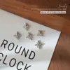 Accesorios para Uñas con Forma de Cruz, Venta Caliente Transfronteriza Estilo Punk Retro Aleación Decoraciones de Metal con Pedrería en Forma de Cruz Estrella