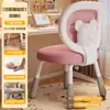 Silla de Estudio Infantil con Reposabrazos abatible, Tela de Malla Transpirable, Asiento de Altura Ajustable, Silla para Escribir Tareas, Silla de Escritorio para Corrección de Postura