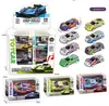 Caja para niños Huili Coche de Hierro Aleación Coche de Juguete Niños Deslizante Carreras Coche Deportivo Modelo Traje Caja de Regalo