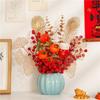 Lujo Ligero Adornos Chinos Nuevos Cubo de Calabaza Fruta de la Fortuna Fruta Roja Granada Flor Falsa Decoración de Restaurante Sala de Estar