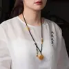 Xizang corda pura tecida à mão corda de pingente de ouro corda de pingente de jade corda de colar de cera de abelha cabeça de Buda Buda corda de pingente de alta qualidade
