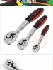 Llave de Carraca Liberación Rápida Grande, Mediana y Pequeña Doble Dirección Dado Herramienta de Reparación Automotriz 72 Dientes Mini Ultra Corta Recta y Curva Mango Telescópico