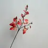 Nuevas Hojas de Abedul Artificiales de Color Otoñal, Hojas de Clematis de Color Otoñal, Ramas Secas Decorativas para Decoración del Hogar y Arreglos Florales en Habitaciones Modelo