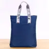 Bolsa Vertical de Lona Estilo Coreano para Hombres y Mujeres, Maletín de Moda con Cremallera, Bolsa de Documentos de Algodón, Bolso de Hombro