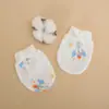 Guantes Delgados Ajustables para Bebé Malla Facial Anti-Arañazos Físicos Guantes Pequeños de Verano Delgados Transpirables Frescos Elásticos Altos Cordón Bebé