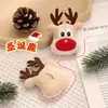 Colgante de Felpa de Dibujos Animados, Broche Lindo de Reno Navideño, Accesorios, Muñeco, Bolsa, Colgante, Llavero, Ropa