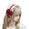 Acessório de cabelo único estilo Lolita JK em formato de bolo delicado para sessões de fotos, fofo e doce, tiara super de fada e elegante