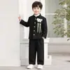 Nuevo traje estilo chino con cuello mao para niños, colección otoño e invierno, con un diseño tradicional chino, adecuado para desfiles de moda, bodas y actuaciones