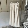 Pantalones de Pierna Ancha Cómodos de Piel Sintética de Conejo para Mujer, Otoño e Invierno de Cintura Alta Sueltos Gruesos Cálidos Casuales Deportivos Versátiles Pantalones de Lana