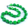 1906-Natural Cristal Ágata Jade Irregular Colar Pedra Polida Pedra Nó Colar