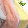 Fábrica atacado arco-íris gradiente malha malha americana roupas infantis vestido saia inchada tecido de fios