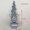 Colección de Accesorios de Arte en Hierro Punta de Lanza de Arte de Aluminio Protector de Valla de Puerta Barandilla Piezas de Flor de Aluminio Punta de Lanza Soldada Punta de Lanza Flor de Arte de Aluminio