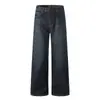 Jeans Lavados Vintage Estilo Americano para Hombre, Estilo Urbano, Pantalones Largos de Pierna Ancha, Pantalones Rectos Sueltos y Versátiles