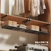 Cesta de extracción para armario Mesa Armario Cesta colgante Estante de almacenamiento de cabecera de dormitorio Estante de almacenamiento colgante sin perforaciones Estante para armario de cocina