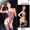 Releasing Desire Estilo Feminino Perspectiva de Alta Elástica Maiô com Fenda Alta Macacão Justo Estilo Aberto Lingerie Feminina Lingerie Feminina