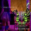 Transfronterizo Nuevo Halloween Hierro Tacones Altos Murciélago Bruja Piernas Falsas Césped Exterior Patio Brillo Hierro Decorativo