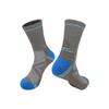 Calcetines Antibacterianos de Lana Merino, Calcetines Acolchados para Senderismo y Montañismo, Suela de Toalla Antideslizante, Calcetines Transpirables de Media Caña para Deportes al Aire Libre