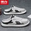 Sapatos Masculinos Warrior 2026 Novos Sapatos da Moda Tênis de Lona com Malha Verde Mocassins Slip-On Mulas de Dirigir para Homens