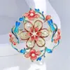 Estilo palácio rico elegante refinado temperamento peônia pérola broche de alta moda cheongsam corpete pin