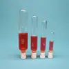 Tubos de Vidrio Resistentes a la Presión, Botellas Resistentes a la Presión, Tubos de Hidrólisis, Tubos Colorimétricos Nessler con Tapa de Rosca, Tubos de Ensayo de Reacción con Tapón de Ptfe 5/10/2