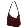 Bolsa Feminina de Axila, Transversal de Couro Genuíno Fosco, Nicho de Luxo Casual Popular Bolsa de Ombro Hobo Bolinho