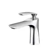 Grifo de Lavabo Metálico de Comercio Exterior Transfronterizo, Grifo de Agujero Único para Agua Caliente y Fría en Baño, Grifo para Encimera de Tocador de Baño