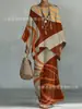Conjunto de Duas Peças Moda Casual Elegante Estampado Novo Estilo Transfronteiriço Camiseta de Gola Redonda Manga Longa + Calça Flare para Mulheres