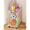 Rack de Armazenamento para Bola de Basquete Suporte de Chão Prateleira de Armazenamento para Casa Armazenamento de Bolas de Badminton Equipamento Esportivo de Fitness Rack de Armazenamento para Tapete de Yoga