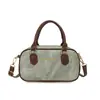 Boston Retro Grande Capacidade Outono 2026 Nova Moda Bolsa Feminina Textura Simples Bolsa de Ombro Bolsa de Mão Bolsa Transversal