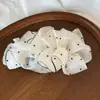 Grampo de Banana Grande Plissado de Bolinhas Estilo Francês Suave para Mulheres Estilo Floresta Versátil Grampo de Cabelo Torcido para Rabo de Cavalo Acessórios de Cabelo para Mulheres