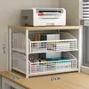 Novo Rack de Armazenamento para Cozinha Bancada Espessado Rack para Micro-ondas Multifuncional Rack para Fogão Armazenamento de Temperos