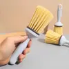 Escova Cilíndrica para Panelas Domésticas, Escova de Limpeza Multifuncional para Cozinha, Lavar Panelas, Lavar Louça, Remoção de Manchas, Escova Oleosa Antiaderente, Escova de Cabo Longo