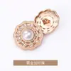 Botones Metálicos con Puntos de Perla y Diamante Cosidos a Mano, Botones de Moda y Exquisitos para Ropa Exterior de Lana, Trajes, Cortavientos, Botones