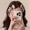 Grampo de Cabelo de Flor de Metal Doce e Cool Feminino Para Testa Cabelo Quebrado Sem Costura Franja Presilha Lateral Grampo de Cabelo Presilha de Bico Acessórios de Cabelo