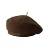 Boina de lã nova para outono e inverno, chapéu de pintor estilo britânico da moda, boina retrô versátil que afina o rosto para homens e mulheres